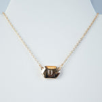Ivory Shell Reversible Initial Letter Necklace