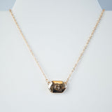 Ivory Shell Reversible Initial Letter Necklace