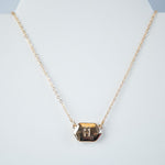 Ivory Shell Reversible Initial Letter Necklace