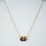 Ivory Shell Reversible Initial Letter Necklace