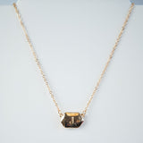 Ivory Shell Reversible Initial Letter Necklace