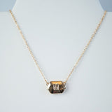 Ivory Shell Reversible Initial Letter Necklace