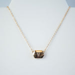 Ivory Shell Reversible Initial Letter Necklace