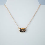 Ivory Shell Reversible Initial Letter Necklace