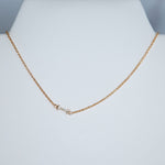 Gold Dipped Mini Sideways Letter Necklace