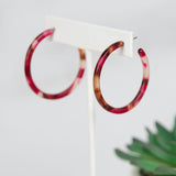 Cecelia Acrylic Hoop Earrings