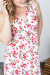 IN STOCK Taryn Sleeveless Midi Dress - White Floral FINAL SALE