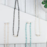 Mara Beaded and Fresh Water Pearl Pendant Necklace