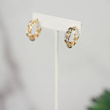 Meredith Chain Link Hoop Earrings