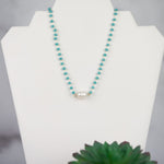 Mara Beaded and Fresh Water Pearl Pendant Necklace