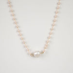 Mara Beaded and Fresh Water Pearl Pendant Necklace