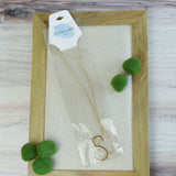 Large Letter / Initial Necklace in Gold