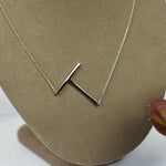 Large Letter / Initial Necklace Rose Gold