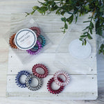 Medium Lauren Lane Hair Coil Set in Jewel Tones