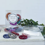 Medium Lauren Lane Hair Coil Set in Jewel Tones