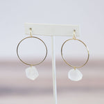 Haley Natural Stone Dangle Earrings