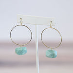 Haley Natural Stone Dangle Earrings