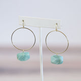 Haley Natural Stone Dangle Earrings