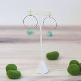 Haley Natural Stone Dangle Earrings