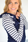 Navy Raglan Hoodie