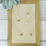 Ivory Shell Reversible Initial Letter Necklace