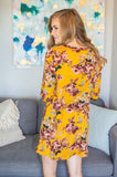 Lounge Dress | Mustard Floral