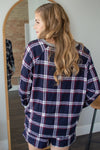 Boxer Lounge Set | Navy Plaid