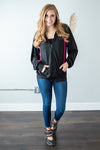 Women's Zip Up Hoodie | Black