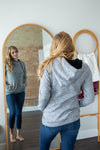 Quilted Hoodie | Charcoal and Black