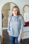 Quilted Hoodie | Charcoal and Black