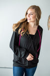 Women's Zip Up Hoodie | Black