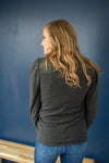 Date Night Top | Charcoal