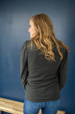 Date Night Top | Charcoal