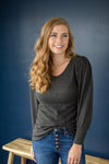 Date Night Top | Charcoal