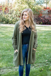 Brushed Waffle Knit Cardigan | Multiple Colors