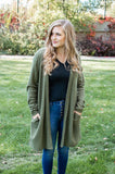 Brushed Waffle Knit Cardigan | Multiple Colors