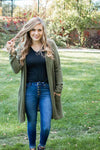 Brushed Waffle Knit Cardigan | Multiple Colors