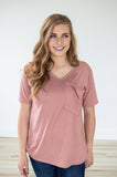 Slouchy Pocket Tee | Multiple Colors!