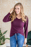 Date Night Top | Deep Plum