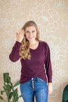 Date Night Top | Deep Plum