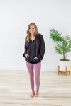 Women's Zip Up Hoodie | Black