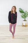 Women's Zip Up Hoodie | Black