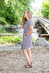 Dress with Pockets | Black and White Stripes