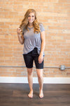 Double Button Bermuda Shorts