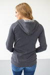 Sleek Grey on Grey Hoodie