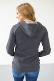 Sleek Grey on Grey Hoodie