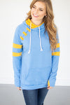 Sky Blue/Gold Varsity Hoodie