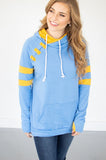 Sky Blue/Gold Varsity Hoodie