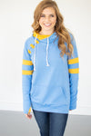 Sky Blue/Gold Varsity Hoodie