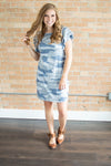 Flutter Sleeve Dress | Camo